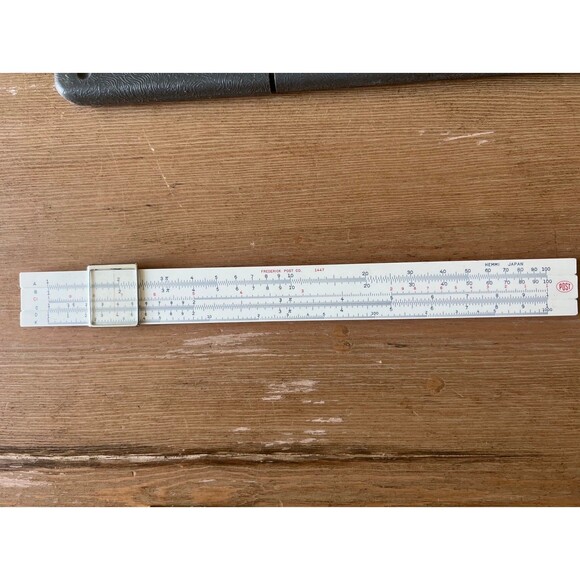 Two Slide Rulers Sterling Post Pocket Metric Converter Mechanical Calculators - Picture 5 of 6
